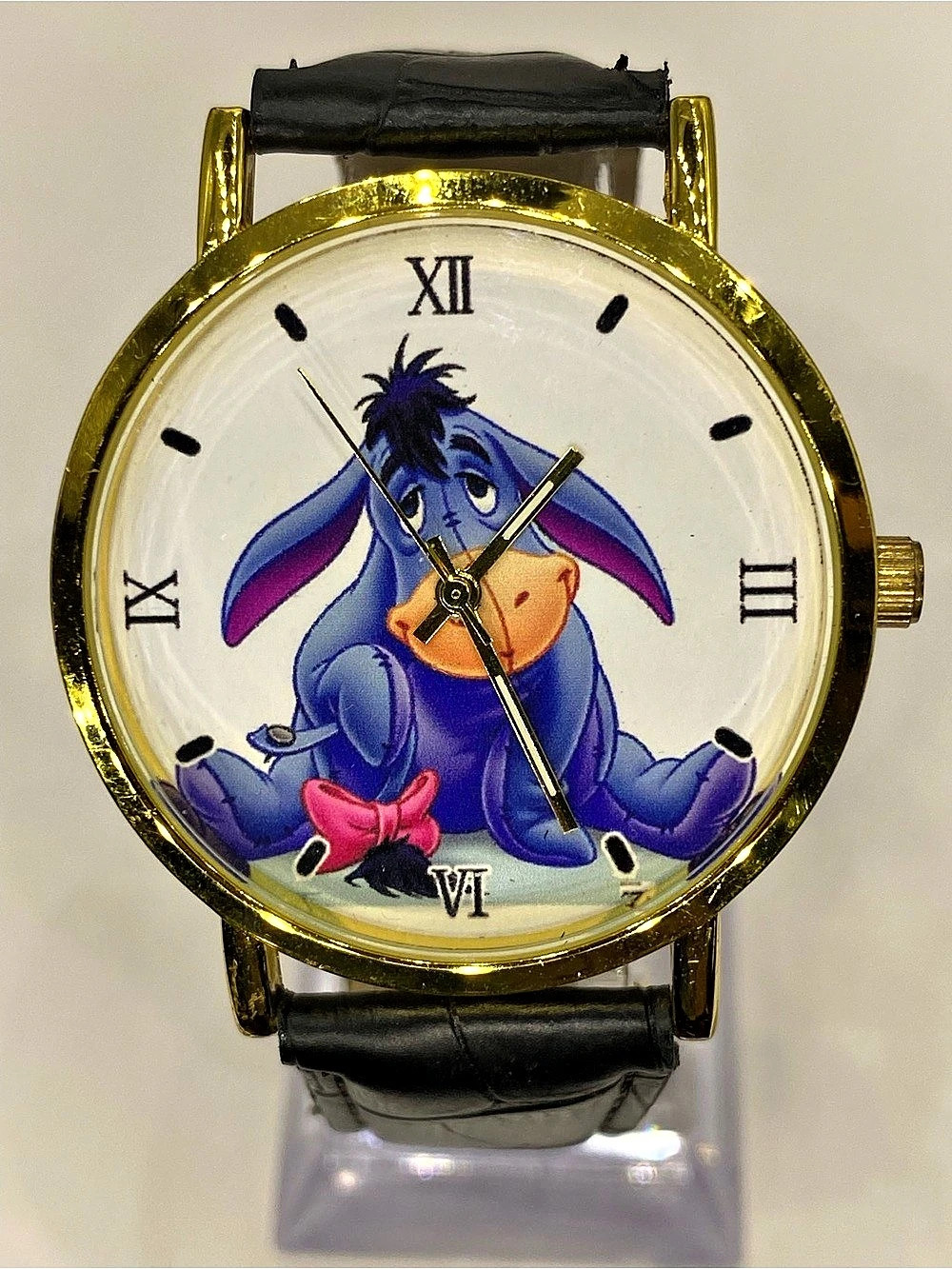 Men’s ^^^ Disney *** Eeyore Character Watch “ Gold & Black *^* Collectors *^*